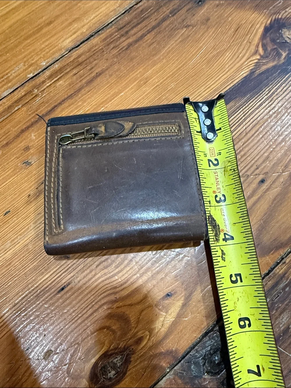 Madewell Two-Tone Leather Wallet in Black and Brown